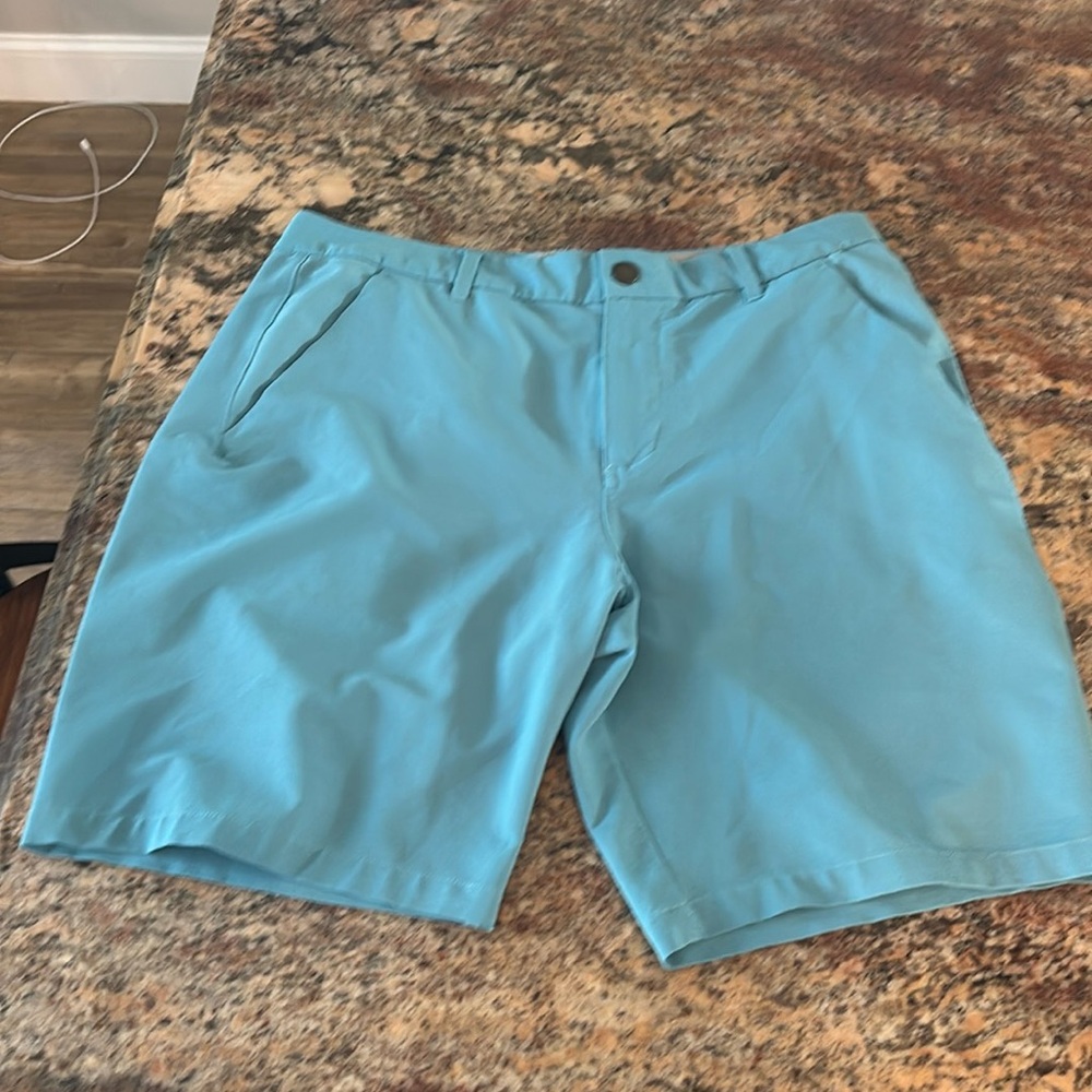 Puma Light Blue Men’s Flat Front Shorts